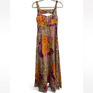 Rare Vintage H&M Colorful Floral Maxi Dress